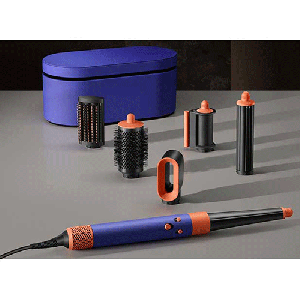 سشوار برس دار حالت دهنده دایسون مدل Airwrap HS08 رنگ آبی نارنجی