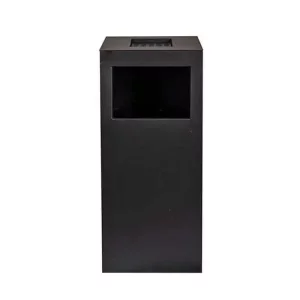 سطل زباله جاسیگاری دار چهارگوش مدل N-5 - مشکی