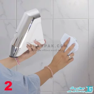 مرحله دوم نصب دست خشک کن Johnson مدل Rapido