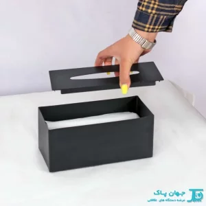 مخزن دستمال رومیزی چهارگوش مدل M2002 - مشکی