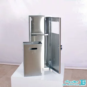 مخزن زباله استیل توکار J35
