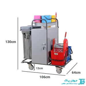 ابعاد تی شوی صنعتی مدل Jahanpak 1800