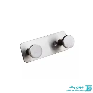 رخت آویز دو شاخه مدل RJ20 - استیل