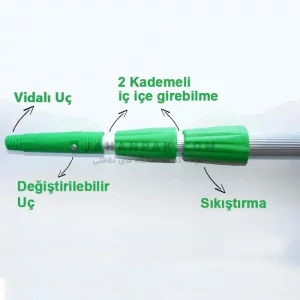 مشخصات دسته تلسکوپی نماشویی 6 متری Üçtem