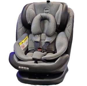 صندلی ماشین چرخشی ایزوفیکس دار کیدیلو kidilo مدلH320 (مشکی طوسی چرم)