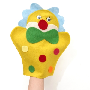 عروسک نمایش دلقک زرد