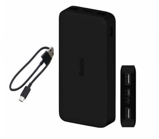 پاوربانک شیائومی مدل Redmi PB200LZM ظرفیت 20000 میلی آمپرساعت به همراه کابل تبدیل microUSB