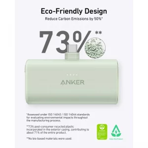پاوربانک 5000 میلی‌ آمپر انکر مدل Anker Nano Power Bank A1653
