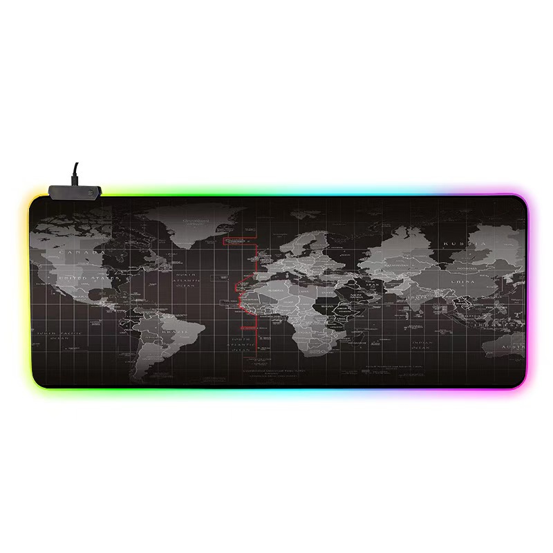 ماوس پد مخصوص بازی مدل  WORLD RGB 30*80