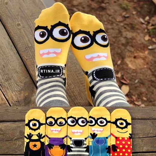 جوراب فانتزی طرح کارتونی مینیون Minions