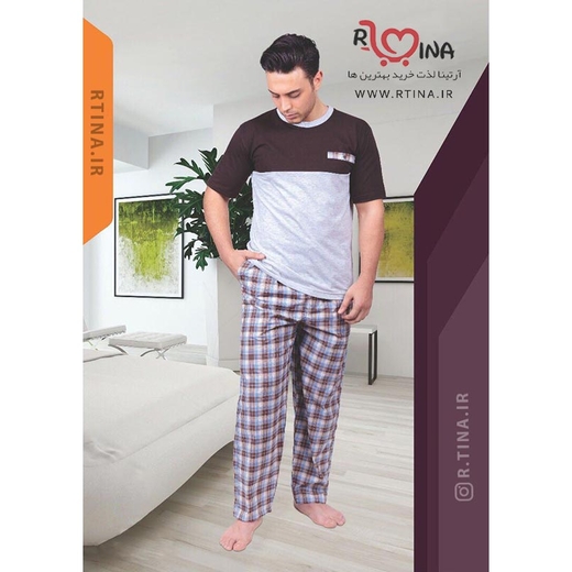 ست لباس راحتی مردانه تیشرت و شلوار کد 204