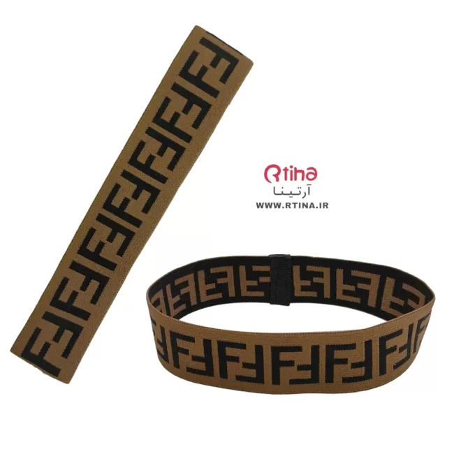 هد موی سر مردانه زنانه کشی و پهن طرح FENDI