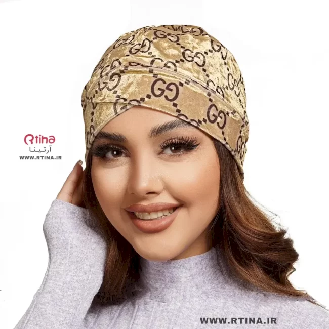 توربان جدید طرح گوچی مخمل آستر دار