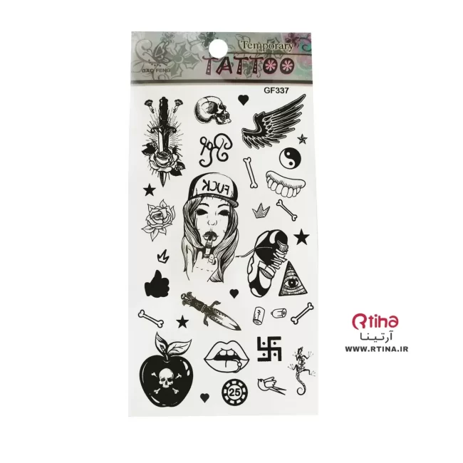 خالکوبی برچسبی دخترانه پسرانه کد GF-337