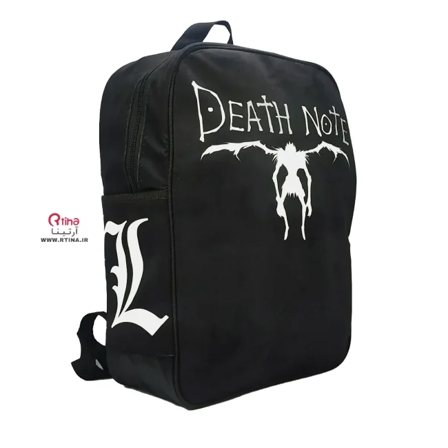 کوله پشتی اسپرت دخترانه و پسرانه طرح DEATH NOTE
