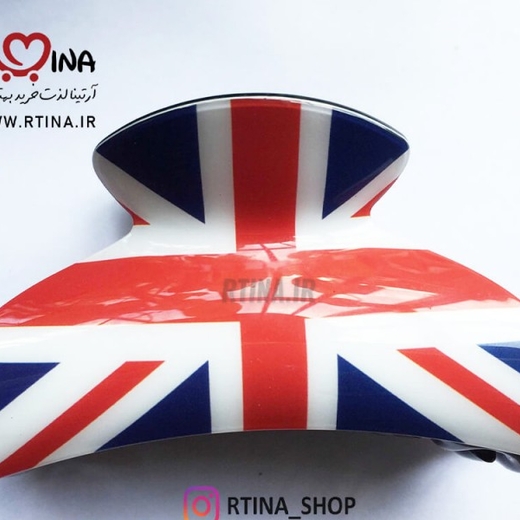 کلیپس موی سر سرامیکی طرح پرچم