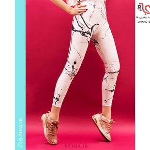 لگ براق ورزشی زنانه مدل رگه دار
