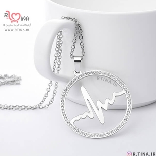 گردنبند استیل ضربان قلب