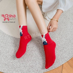 عکس جوراب قرمز  ساده