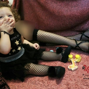 جوراب ساق بلند لانه زنبوری زنانه و دخترانه ساده