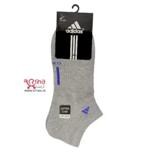 جوراب مردانه مارک adidas ساق کوتاه نخی