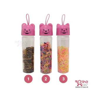 چهل گیس بچه گانه و دخترانه رنگی طرح استوانه خرسی