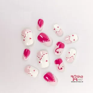 ناخن مصنوعی کوتاه دخترانه بچه گانه ژله ای (یک بسته 12عددی)