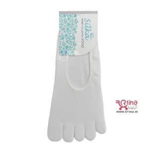 جوراب انگشتی دخترانه پسرانه نخ خالص + پاشنه ژله دار (42-36)
