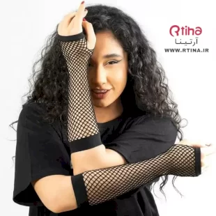 ساق دست لانه زنبوری انگشتی FASHION زنانه دخترانه