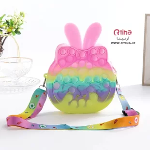 کیف پاپیتی دخترانه بزرگ (18cm×22cm ) بند رودوشی قابل تنظیم