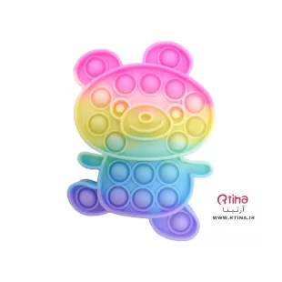 پاپ ایت و فیجت سیلیکونی پسرانه و دخترانه طرح پاندا (12.5cm)