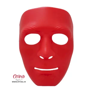 ماسک صورت پلاستیک pvc/ پوکر خنثی رنگ قرمز