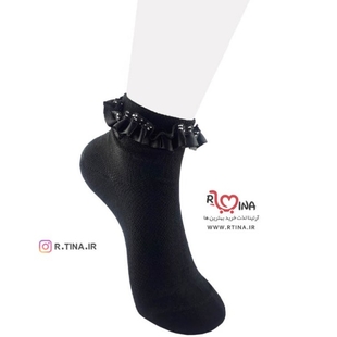 جوراب دخترانه مدل لب ساتن APA02
