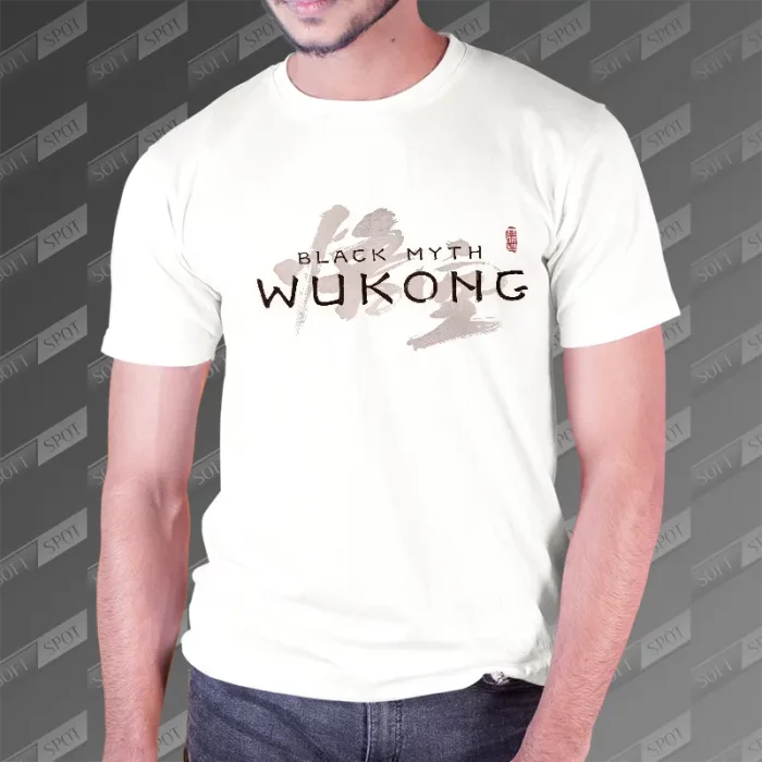 تیشرت مردانه طرح Black Myth Wukong TS-658