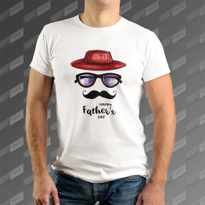 تیشرت مردانه طرح Happy Fathers Day TS-772