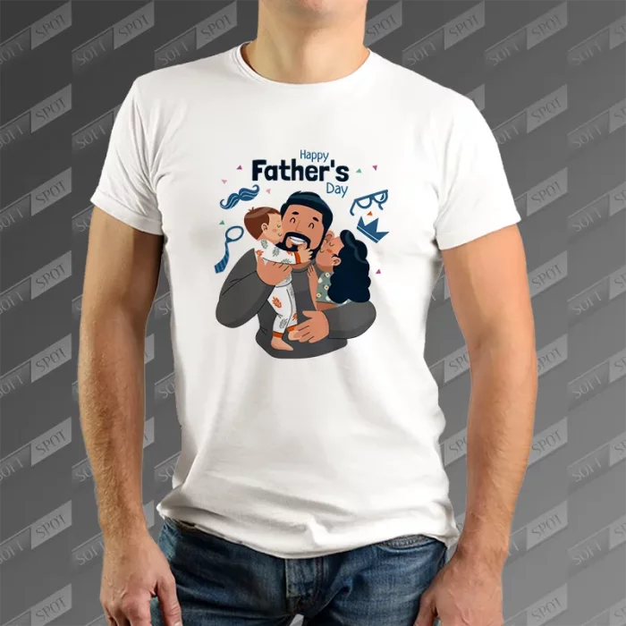 تیشرت مردانه طرح Happy Fathers Day TS-773