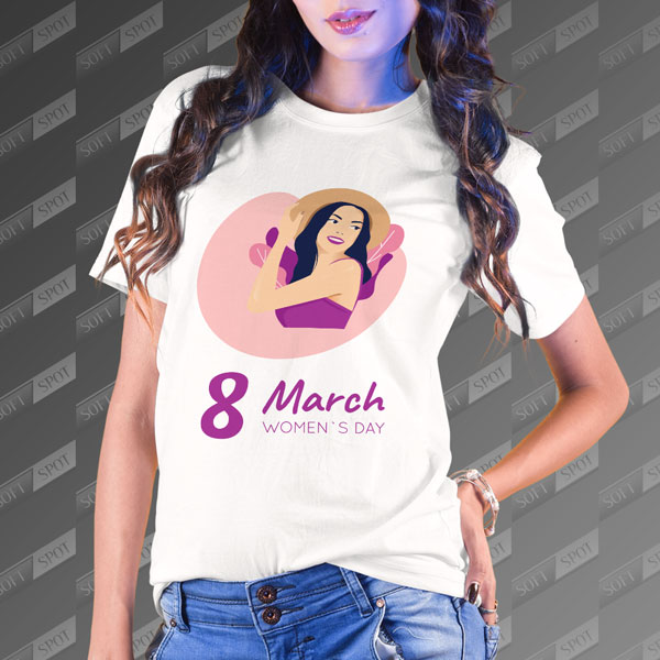 تیشرت زنانه طرح Womens Day TS-397