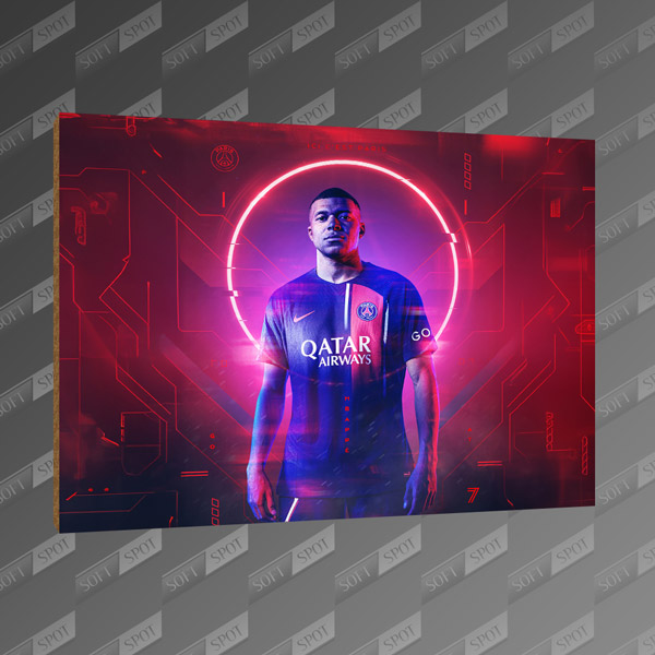 تخته شاسی طرح Kylian Mbappe MDF-25
