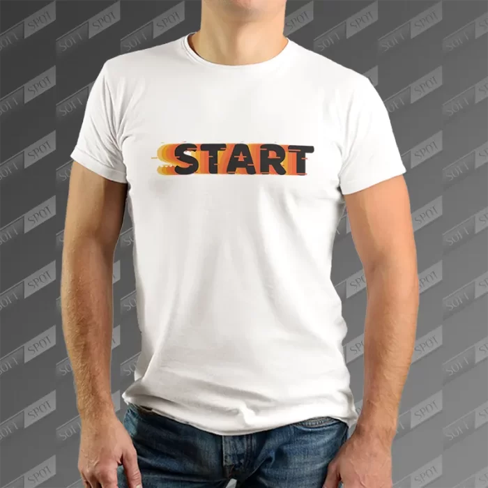 تیشرت مردانه طرح START TS-604