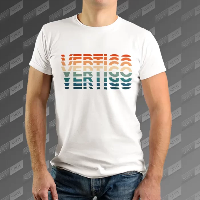 تیشرت مردانه طرح Vertigo TS-613