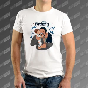 تیشرت مردانه طرح Happy Fathers Day TS-773