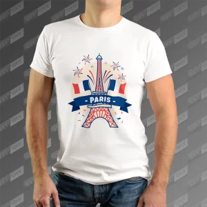 تیشرت مردانه طرح Paris TS-847