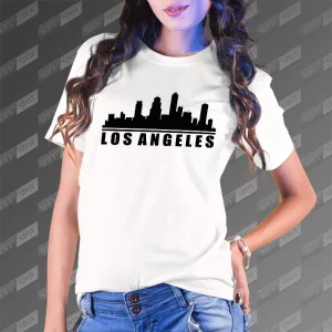 تیشرت زنانه طرح Los Angeles TS-860