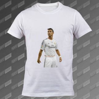 تیشرت مردانه سفید Cristiano Ronaldo TS-02
