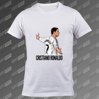 تیشرت مردانه سفید Cristiano Ronaldos Wings TS-03