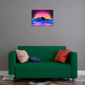 تخته شاسی طرح Neon Retrowave MDF-51