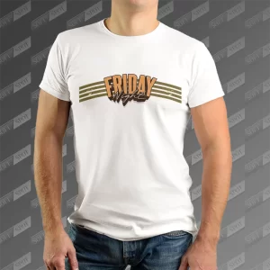 تیشرت مردانه طرح Friday Night TS-595