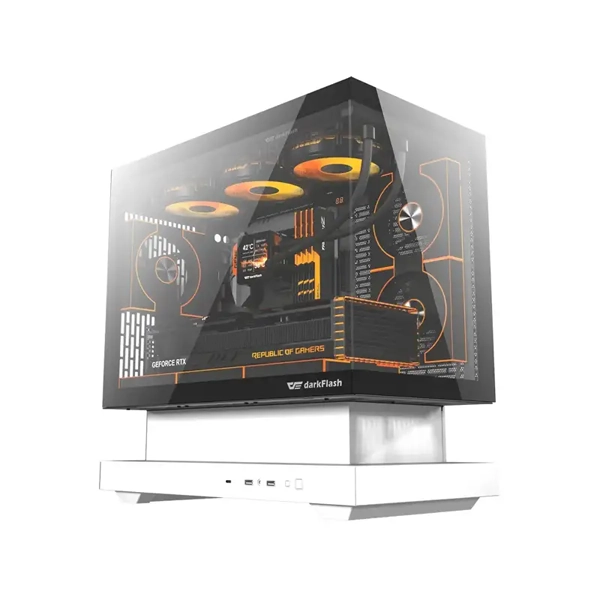 کیس کامپیوتر دارک فلش مدل FLOATRON F1 M-ATX White