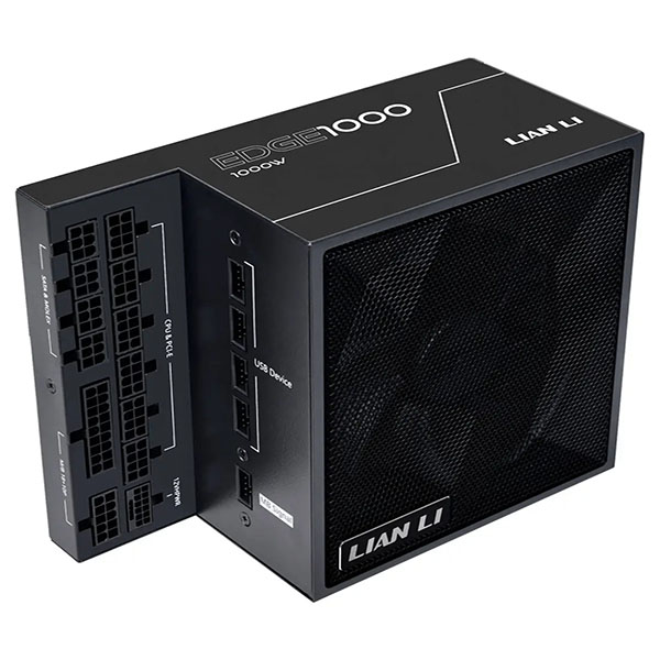 پاور 1000 وات لیان لی مدل EDGE GOLD 1000 UK Black Full Modular به همراه هاب