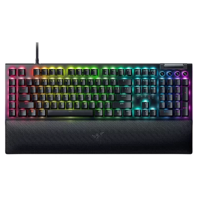 کیبورد مخصوص بازی ریزر مدل BlackWidow V4 Green switch